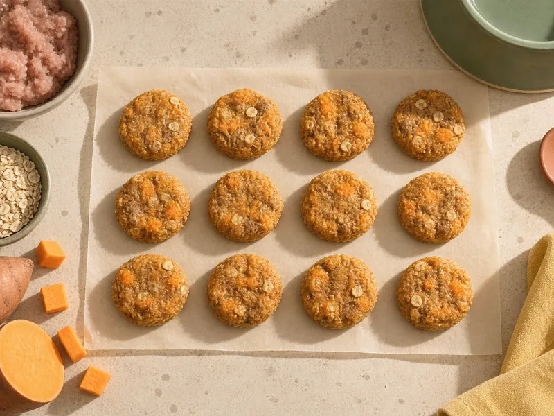 Turkey Sweet Potato Soft Bites, homemade dog treats